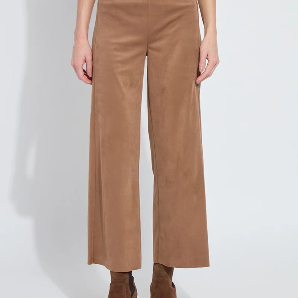 Vionette Vegan Suede Wide Leg Trouser- Lysse